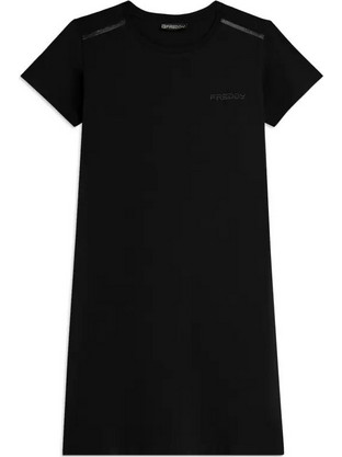 Freddy Mini Καλοκαιρινό Καθημερινό Φόρεμα Μαύρο S26WCRD1-N