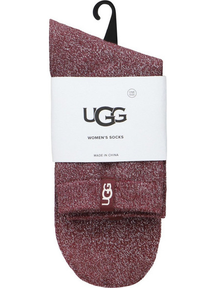 UGG Βαμβακερές Ανδρικές Κάλτσες Κοντές με Σχέδια Μπορντό 1171624-WGRP