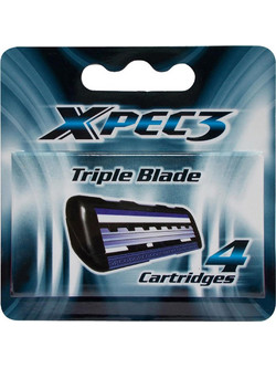Dorco XPEC3 Ανταλλακτικά Ξυραφάκια με 3 Λεπίδες & Λιπαντική Ταινία 4τμχ
