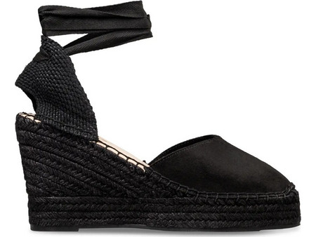 Envie Shoes Καλοκαιρινές Γυναικείες Πλατφόρμες Εσπαντρίγες Ψηλές Μαύρες E96-23350-34