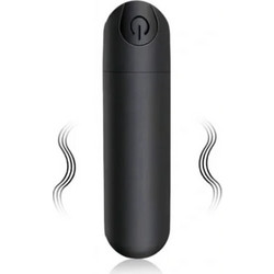 Guilty Toys Mini Bullet Δονητής Bullet για Ζευγάρια με Τηλεχειριστήριο 7.5cm Μαύρος