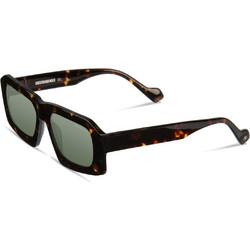 KreuzbergKinder Haru C2 Ανδρικά Γυαλιά Ηλίου Aviator Κοκάλινα Ταρταρούγα με Πράσινο Φακό