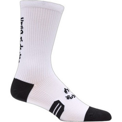 Fox Racing Ανδρικές Κάλτσες Ψηλές με Σχέδια Λευκές 33372-008
