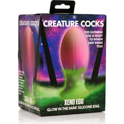 Creature Cocks Glow In The Dark Xeno Egg Πρωκτική Σφήνα Πράσινη Ροζ