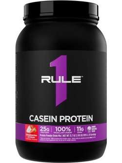 Rule1 Casein Strawberries Cream Πρωτεΐνη 910gr