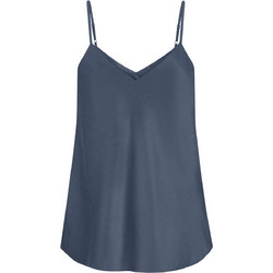Celestino Γυναικείο Καλοκαιρινό Lingerie Top Σατέν Ανθρακί WT8011.4177