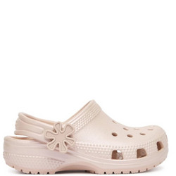 Crocs Classic Pearl Shine Παιδικά Παπούτσια Θαλάσσης για Κορίτσι Μπεζ 212815-6UR