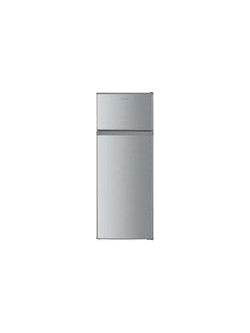 Eurolamp 300-13061 Δίπορτο Ψυγείο 206lt Υ143xΠ55xΒ55cm Inox