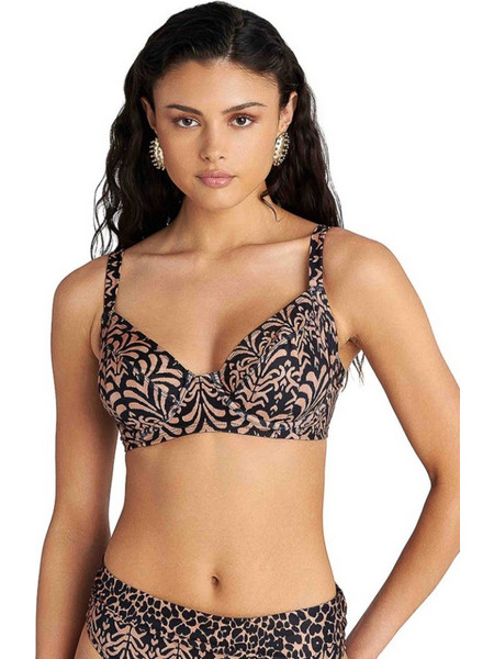 BLU4U Boho Life Bikini Top Μαύρο Ταμπά 26366575D-02