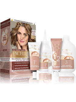 L'Oreal Excellence Universal Nudes 6.03 Σκούρο Ξανθό Φυσικό Χρυσό Μόνιμη Βαφή Μαλλιών Xωρίς Αμμωνία