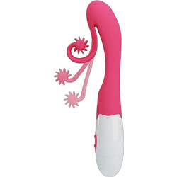 Pretty Love Tatianna Snail Rabbit VIbrator Δονητής 20cm Ροζ