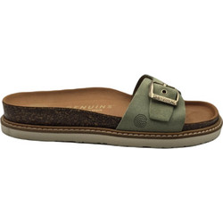 Genuins Γυναικεία Σανδάλια Suede Ανατομικά Χακί G106266