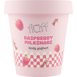 Fluff Raspberry Milkshake Yoghurt Ενυδατική Κρέμα Σώματος 180ml