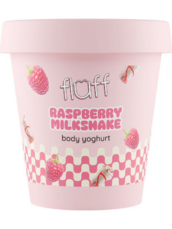 Fluff Raspberry Milkshake Yoghurt Ενυδατική Κρέμα Σώματος 180ml