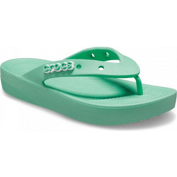 Crocs Γυναικείες Σαγιονάρες Platforms Ανατομικές Αντιολισθητικές Βεραμάν 207714-3UG