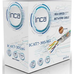 Inca U/UTP Cat.7 Καλώδιο Δικτύου Ethernet 305m Grey ICAT7-305AG