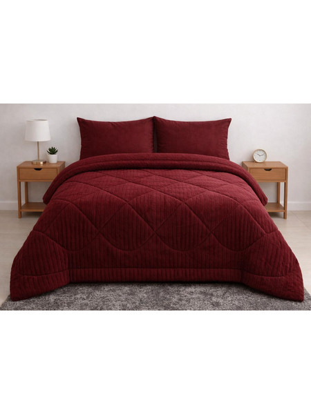 Cosmin Κουβερτοπάπλωμα Υπέρδιπλο 220x240 Rabbit Velvet Red 4000564