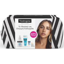 Neutrogena Hydro Boost 10% Niacinamide Serum 30ml + Water Gel Cleanser 15ml + Ultra Sheer Invisible Fluid SPF50 5ml