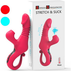 Kinksters Stretch & Suck Vibrator Δονητής Rabbit Ροζ