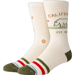 Stance California Republic 2 Ανδρικές Κάλτσες Μέχρι το γόνατο με Σχέδια Μπεζ A556D21CAL