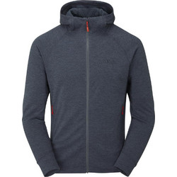 Rab Ανδρική Ζακέτα Fleece με Κουκούλα και Φερμουάρ QFF-70