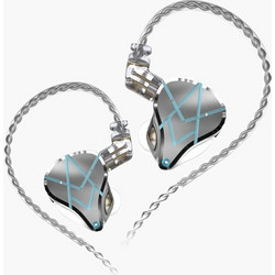KZ ASX Ακουστικά Ψείρες In-Ear Ασημί Γαλάζια