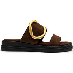 Elenross Γυναικεία Σανδάλια Suede Καφέ GS09925W-BRO
