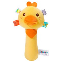 Jollybaby Duck Υφασμάτινη Κουδουνίστρα Πίεσης