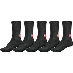 Globe Ανδρικές Κάλτσες Ψηλές με Σχέδια Μαύρες 5Pack GB71819010