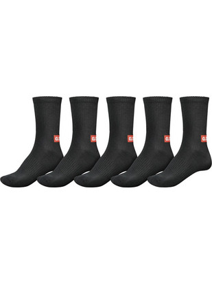 Globe Ανδρικές Κάλτσες Ψηλές με Σχέδια Μαύρες 5Pack GB71819010