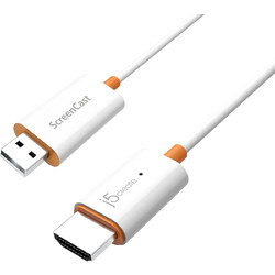 j5create Καλώδιο HDMI 1.3 HDMI Male to USB-A Male 0.6m White JVAW56-N
