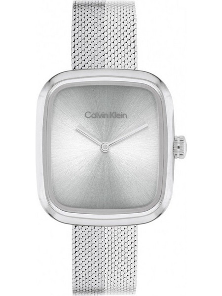 Calvin Klein Adore Γυναικείο Ρολόι με Ασημί Μεταλλικό Μπρασελέ 25100098