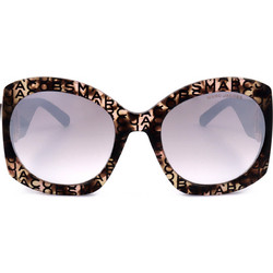 Marc Jacobs MARC722/S H7P Γυναικεία Γυαλιά Ηλίου Μάσκα Κοκάλινα Καφέ με Μωβ Φακό