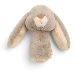 Mamas & Papas Grey Bunny Υφασμάτινη Κουδουνίστρα Πίεσης για Νεογέννητα
