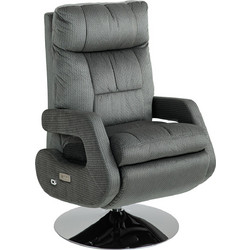 Πολυθρόνα Relax με Υποπόδιο Γκρι 839-984V90CG