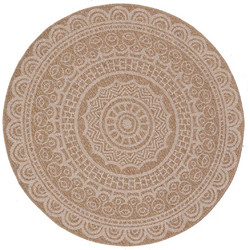 Royal Avanos Χαλί Στρογγυλό Καλοκαιρινό Ψάθινο 240cm 8893 White