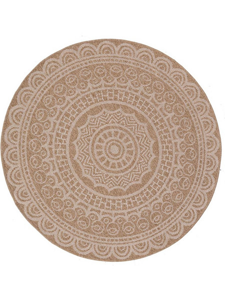 Royal Avanos Χαλί Στρογγυλό Καλοκαιρινό Ψάθινο 240cm 8893 White