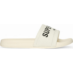 Superdry Γυναικείες Παντόφλες Καλοκαιρινές Ανατομικές Αντιολισθητικές Κολυμβητηρίου Εκρού WF310233A-71D