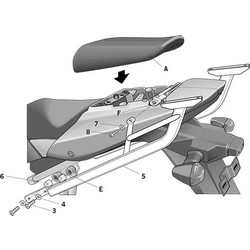 Shad Σχάρα Μηχανής για Suzuki SV 650S '03-'09