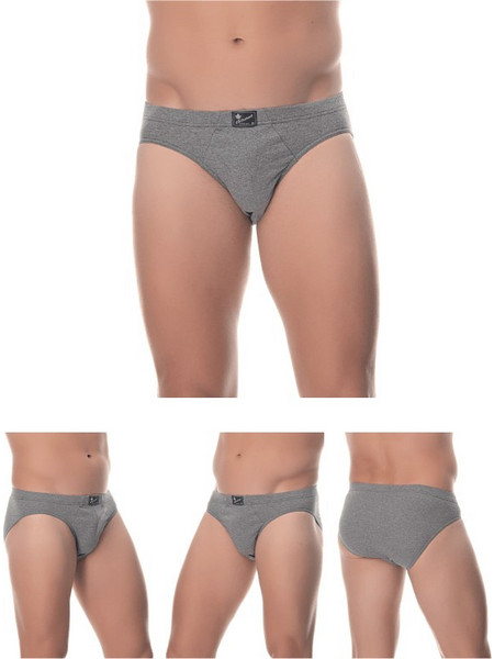 Lido Ανδρικά Σλιπ Βαμβακερά Ανθρακί 4Pack PRO-111