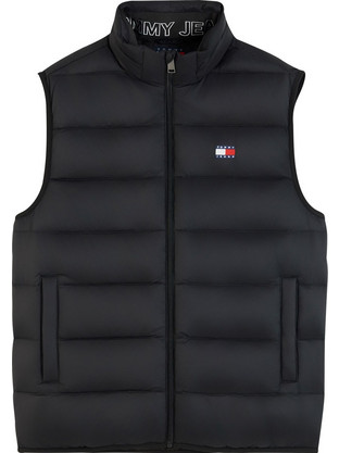 Tommy Hilfiger Αμάνικο Ανδρικό Μπουφάν Χειμωνιάτικο Puffer Μαύρο DM0DM23232-BDS