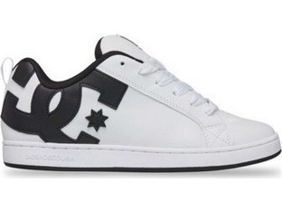 DC Court Graffik Γυναικεία Sneakers Λευκά Μαύρα 300678-114