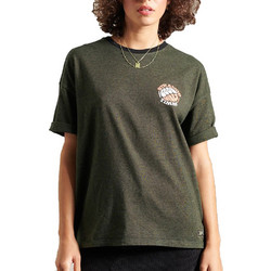 Superdry Military Narrative Γυναικείο Αθλητικό T-Shirt Κυπαρισσί W1010468A-5KS