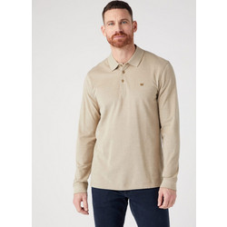 Wrangler Ανδρική Μπλούζα Polo Μακρυμάνικη Μπεζ 112341120