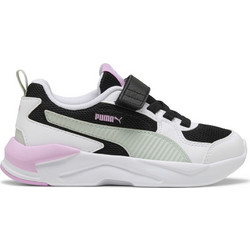 Puma X-Ray Lite 4 Παιδικά Sneakers Λευκά Μαύρα Ροζ 408308-05