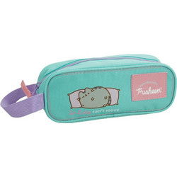 Back Me UP Pusheen the Cat Κασετίνα Βαρελάκι Τιρκουάζ 361-02140