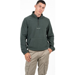 Rebase Ανδρικό Φούτερ Fleece με Τσέπες Χακί 252RFT-7006