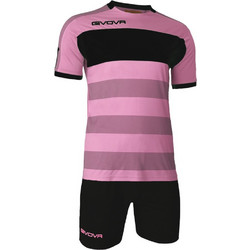 Givova Kit Derby Στολή Ποδοσφαίρου Ροζ Μαύρη KITC60.1110