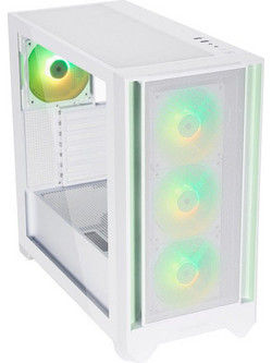 Silentware Flow 110 White Gaming Midi Tower Κουτί Υπολογιστή RGB με Πλαϊνό Παράθυρο
