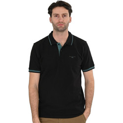 Double Ανδρική Μπλούζα Polo Κοντομάνικη Μαύρη 261PS-3035